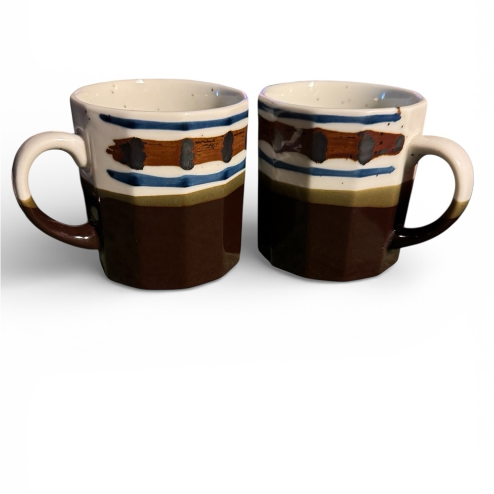 vintage Otagiri-style stoneware mugs Japan (2)